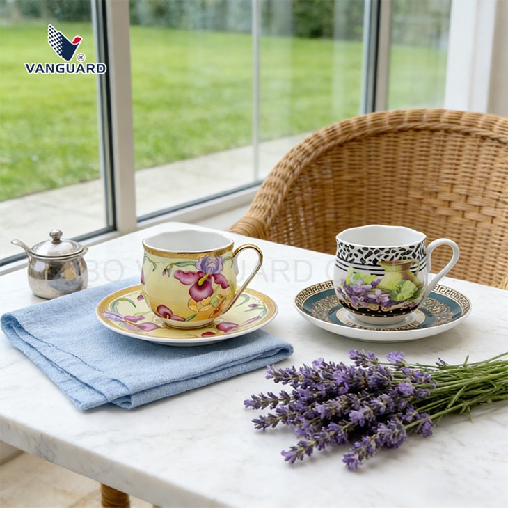 White Espresso Cup And Saucer